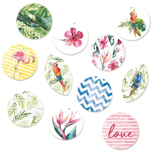 Zestaw tagów Let's flamingle 01