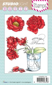 Stamps Basic zestaw stempli silikonowych kwiaty - róże