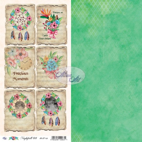 Nightfall 08 - kartka do scrapbookingu 30x15 - AltairArt