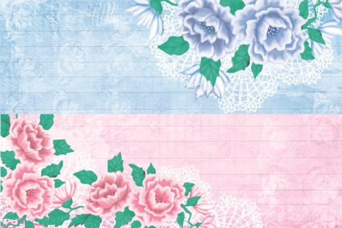 AltairArt - Blue Rose - pasek z kwiatami