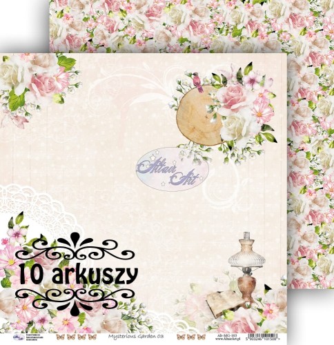 Papier do scrapbookingu Mysterious Garden 03