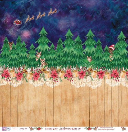 Świąteczny papier do scrapbookingu Skarbnica Pomysłów