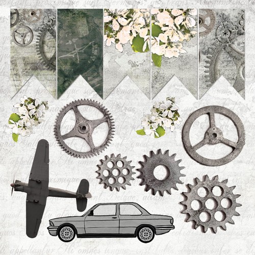 AltairArt - Tears in Rain - arkusz z elementami do wyciania-15x15