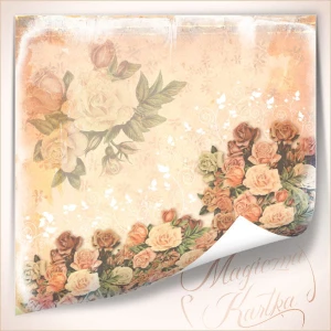 Papier do scrapbookingu - Magiczna Kartka - Zaczarowany ogród 07