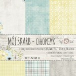 Craft O'Clock - zestaw 18 jednostronnych papierów 15x15 - Mój skarb- chłopczyk