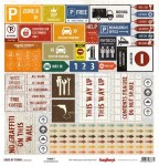 Edge of Town – papier 30x30 Cards 1 - At Your Own Risk - ScrapBerry's