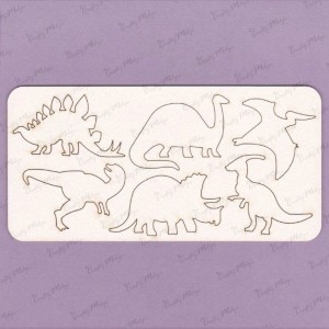 733 Tekturka - Dinozaury - zestaw