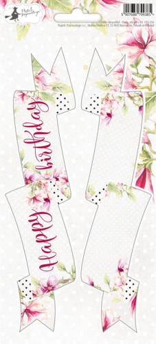 Arkusz party naklejek Hello Beautiful 03, 10,5 x 23cm