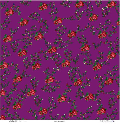 Holy Mountains 13 - papier jednostronny - fioletowy - motywy góralskie