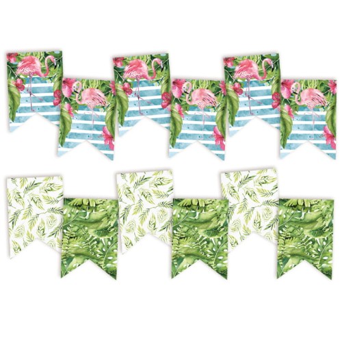 Banerek / die cut garland Let's flamingle 6szt.