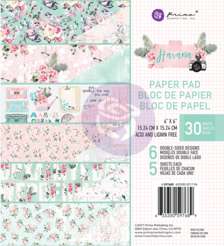 Havana - Zestaw papierów 6x6