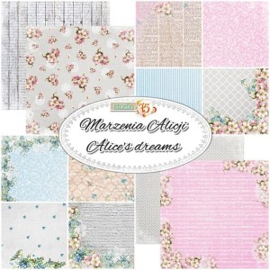 Studio75 - Marzenia Alicji - zestaw papierów do scrapbookingu - 15x15 cm
