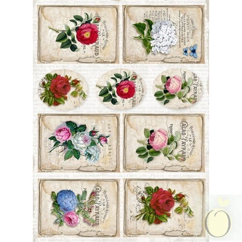 LemonCraft - Jednostronny papier do scrapbookingu, A4, vintage, 002