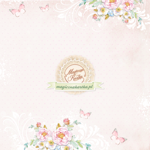 Papier do scrapbookingu Kwiecisty Romans 09 - 30x30 - Magiczna Kartka