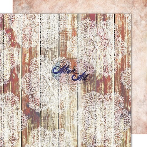 Dreams Come True - papier do scrapbookingu 05 drewno ciemne 15x15