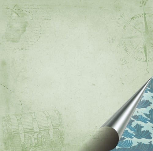 03. LIST W BUTELCE vintage papier 30,5x30,5 cm