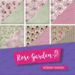 Papier do scrapbookingu ROSE GARDEN - zestaw 30x30 - Crafty Moly