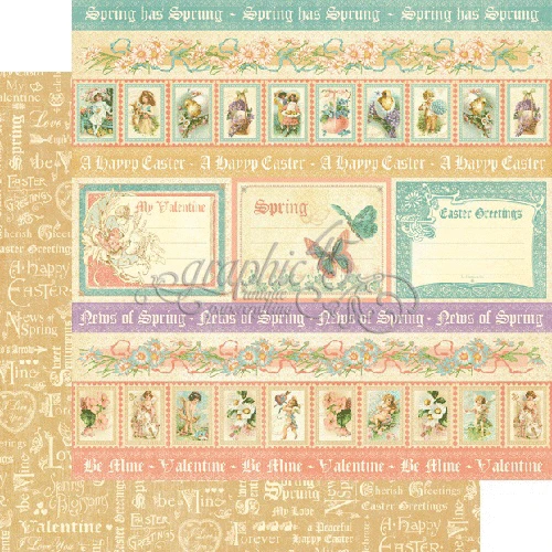 Papier Graphic 45 - Sweet Sentiments Collection - Spring has Sprung