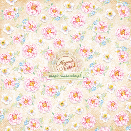 Papier do scrapbookingu Kwiecisty Romans 10 - 30x30 - Magiczna Kartka