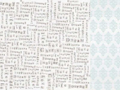 Kaisercraft - True Romance 12x12 Scrapbook Paper First Sight