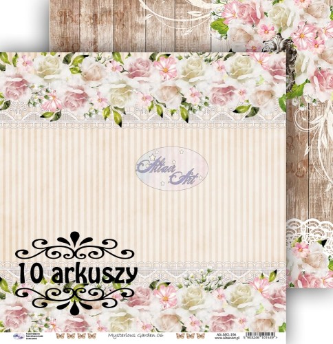 Papier do scrapbookingu Mysterious Garden 06