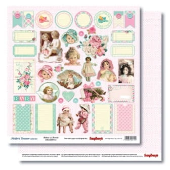 Papier scrapbooking ScrapBerry's - Mother's Treasure Buttons & Bonnets