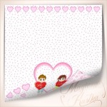 Papier do scrapbookingu - Magia Miłości 02 - 30x30 - Magiczna Kartka