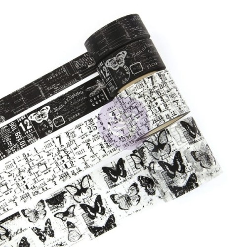 PTJ Vintage BW - Dekoracyjne Taśmy Washi Tape