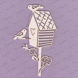 798 Tekturka - Budka z ptakiem 1 