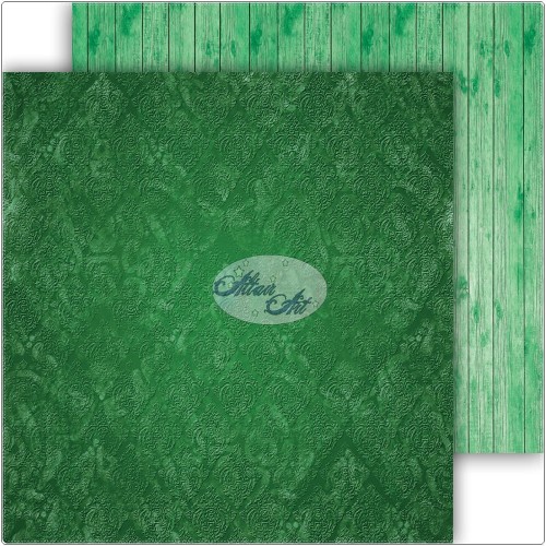 AltairArt - Dwustronny papier do scrapbookingu Hoist the colours! 01 zielony
