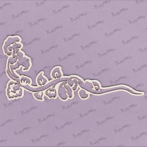 456 D TEKTURKA - NAROŻNIK FLORAL 4 - 2 SZT