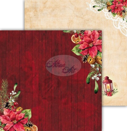 AltairArt -  Festive Bells - papier do scrapbookingu na swieta