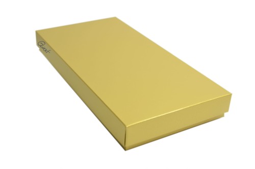 Pudełko na kartkę DL złote perłowe niskie GoatBox