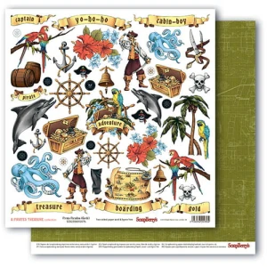 ScrapBerry's - The Pirate's Treasure, Pirate Paradise (Cards)