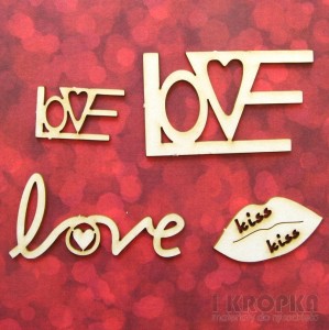 Napisy - słowa - zestaw - Love