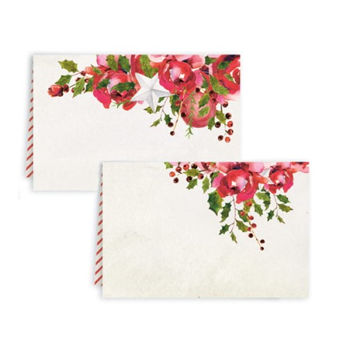 Wizytówki na stół Rosy Cosy Christmas, 10szt.