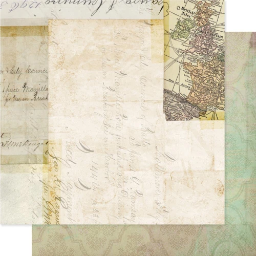 Scrapbooking papier USA Hope Chest - Records