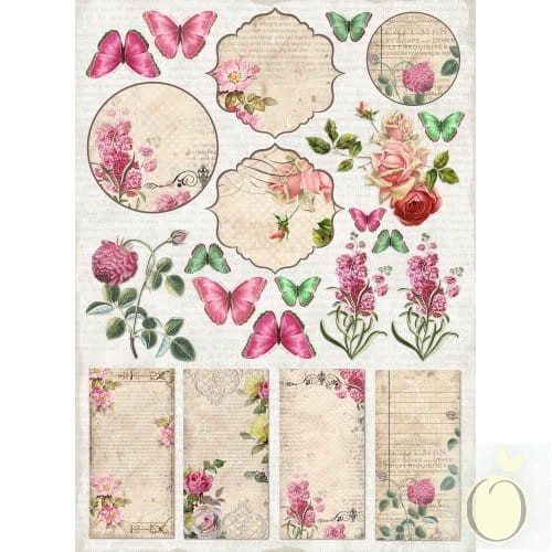 LemonCraft - Jednostronny papier do scrapbookingu, Vintage Time, Labels 1