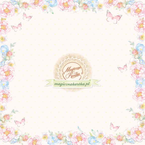 Papier do scrapbookingu Kwiecisty Romans 03 - 30x30 - Magiczna Kartka