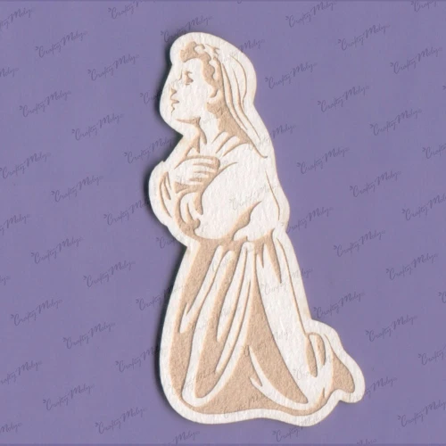 Komunia Święta 1207 - tekturka - Crafty Moly