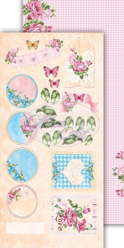 Papier do scrapbookingu Flower Harmony 07, 30x15, AltairArt