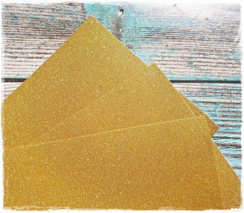 Papier brokatowy złoty 21 cm x 29 cm nie sypiący się