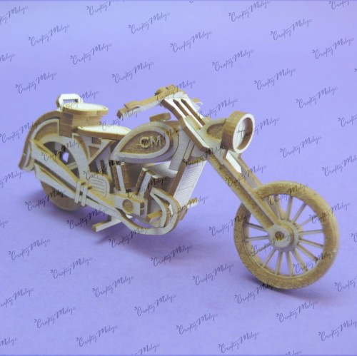1350 TEKTURKA - MOTOCYKL - CHOPPER 3D