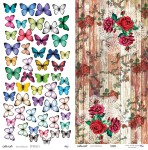Papier Holy Mountains - Butterflies 2/Flowers - Motyle i kwiaty - AltairArt
