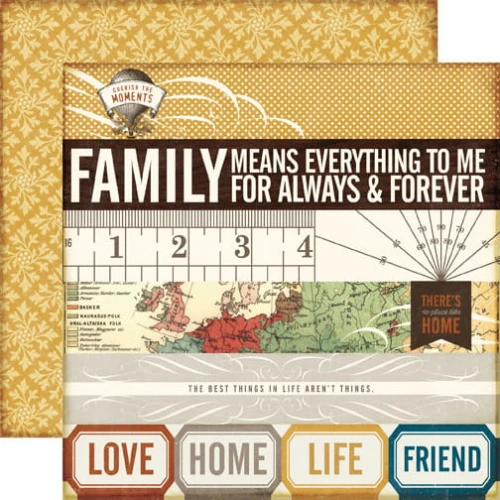 Scrapbooking papier Echo Park - Reflections - Always and  Forever