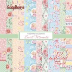ScrapBerry's - Zestaw 12 dwustronnych papierów Sweet Moments
