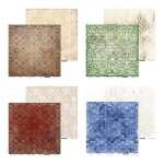 Vintage Damasks - zestaw 8 dwustronnych papierów do scrapbookingu 30x30 - Essy-Floresy