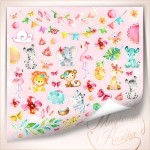 Papier dziecięcy Słodkie Safari 19 - 30x30 - Magiczna Kartka 